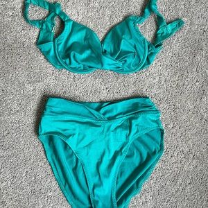 High waisted Vintage Bathing suit